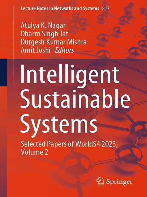 Title details for Intelligent Sustainable Systems by Atulya K. Nagar - Available
